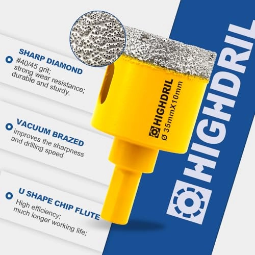 Dry Diamond Core Drill Bit - 25mm 1" granite marble masonry concrete tile ceramic stone