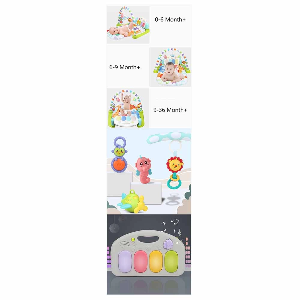 Baby Play Mat Activity Gym - Suitable for 3 months & above