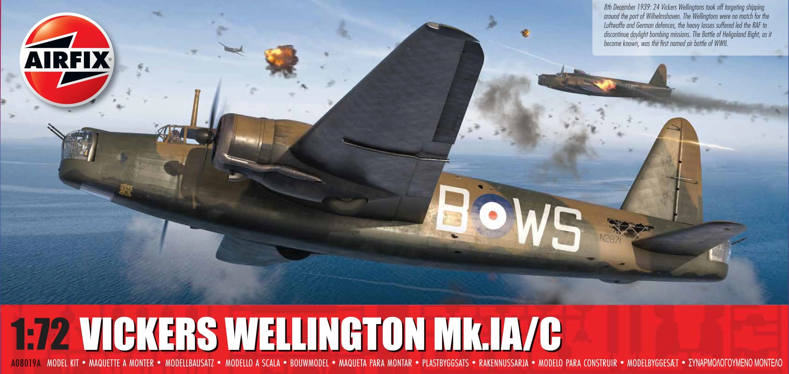 Hornby Hobbies Vickers Wellington Mk.IA/C Model Kit (A08019A) - 1:72