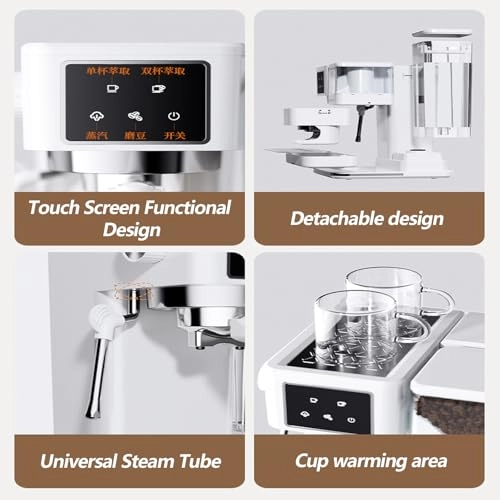 Coffee Grinder - Touch Display Milk Frother