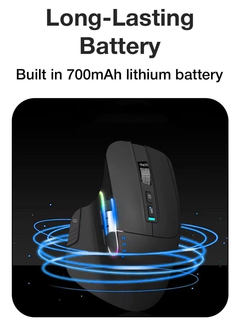 ErgoFlow Pro - 2.4ghz Wireless Bluetooth USB