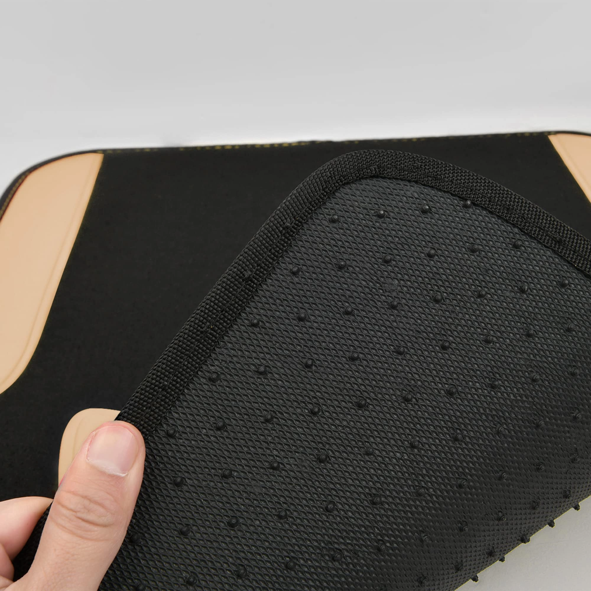 Jelly Waterproof Universal Fit Car Floor Mats - Pink Leather