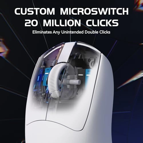 M4 Superlight Gaming Mouse - 2.4G/Bluetooth/Wired