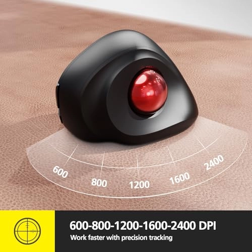 Trackball Right Hand Ergonomic Mouse - Wireless