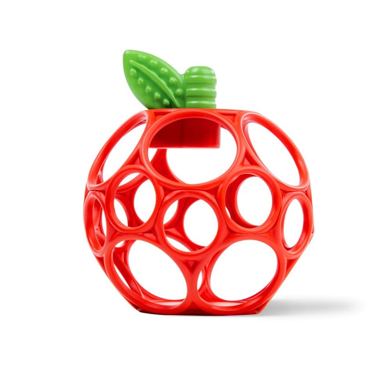 Bright Starts Oball Easy Grasp Apple Teether - Red