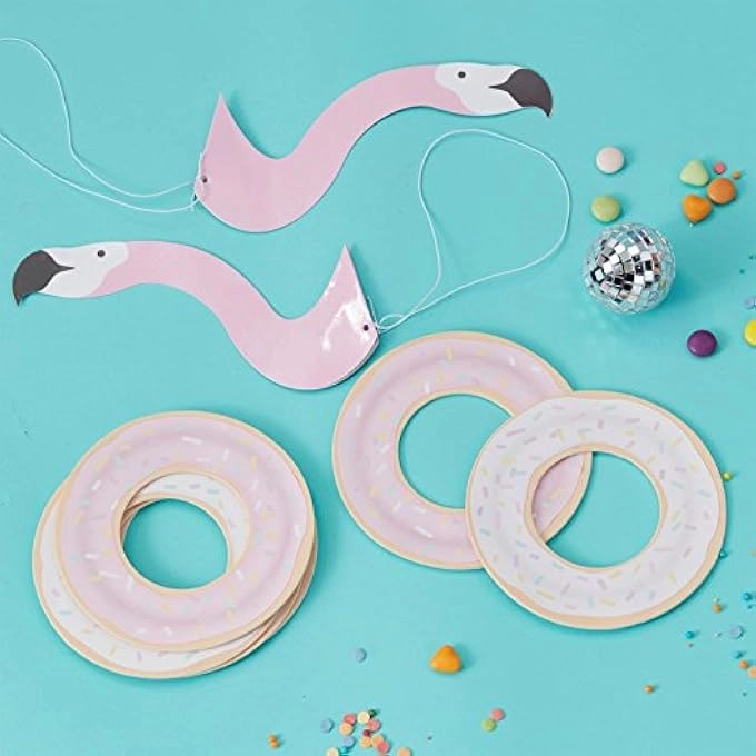 PINK FLAMINGO AND DONUT PARTY GAME - 20 PACK GOOD VIBES