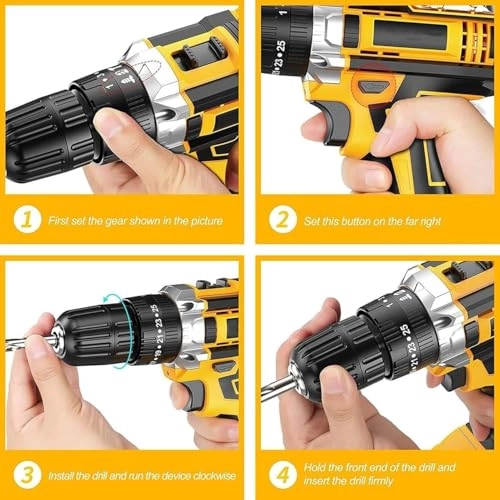 48V Cordless Drill - 186 Lbf torque 700 RPM