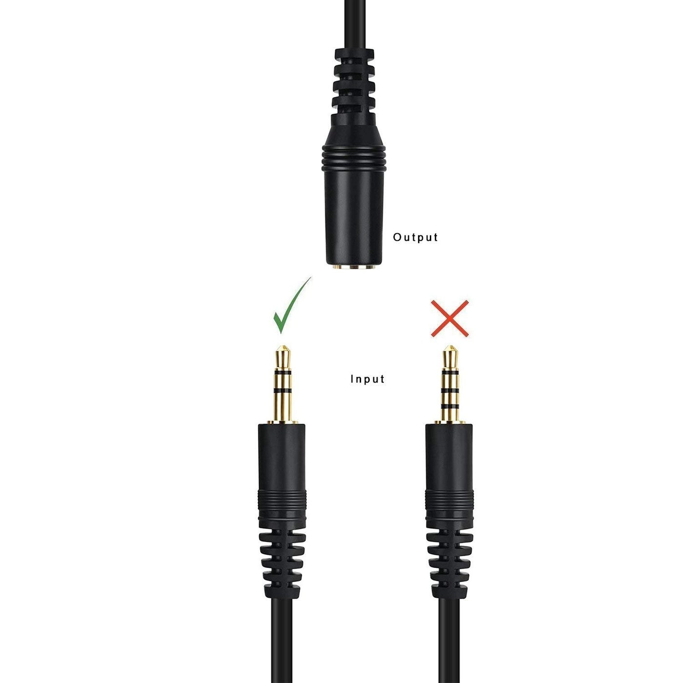 3.5mm Stereo Male to Female Extension Audio Cable Cord - 25 Feet