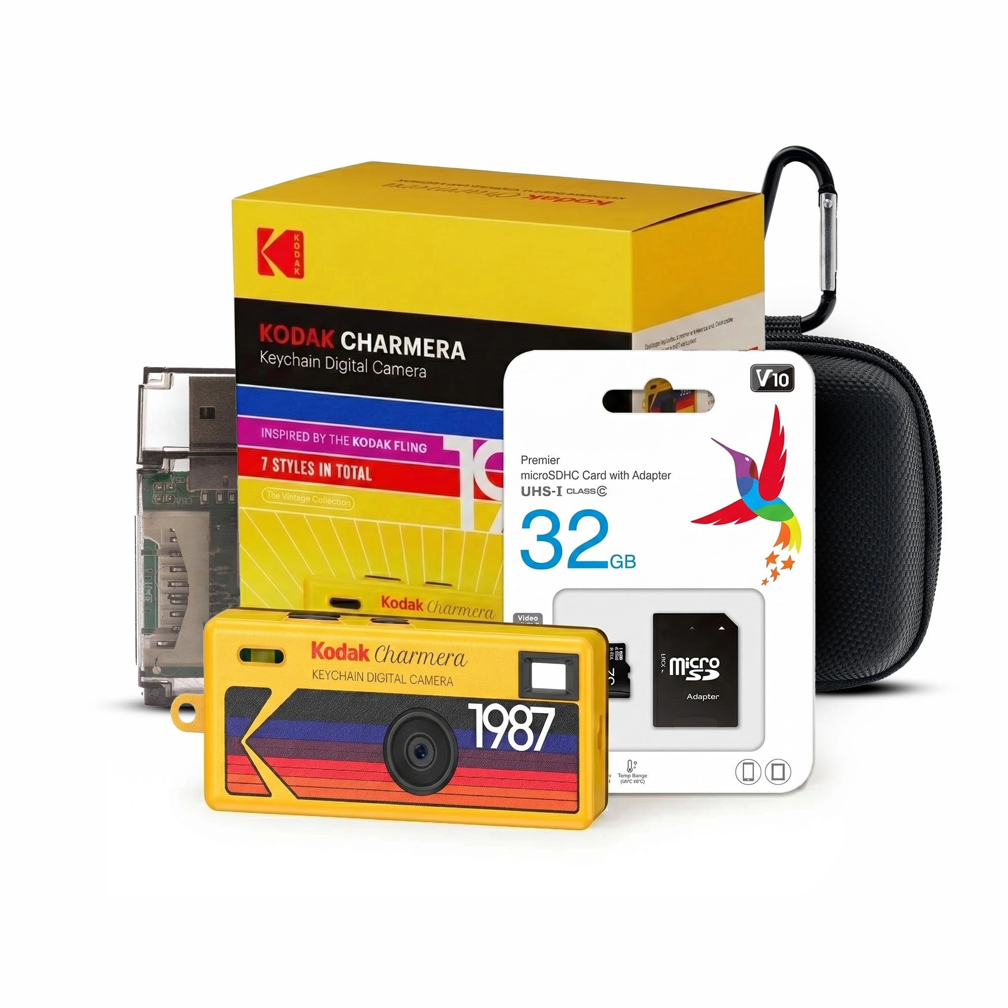 Kodak Charmera + Memory Card + Storage Case + Card Reader