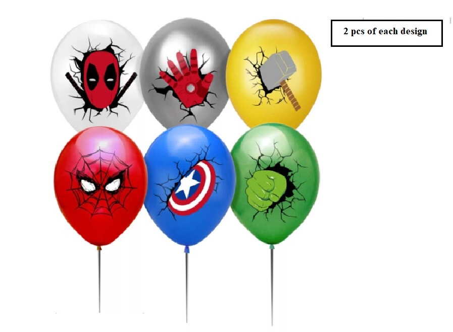 Superhero Birthday Party Decoration - 12 Piece
