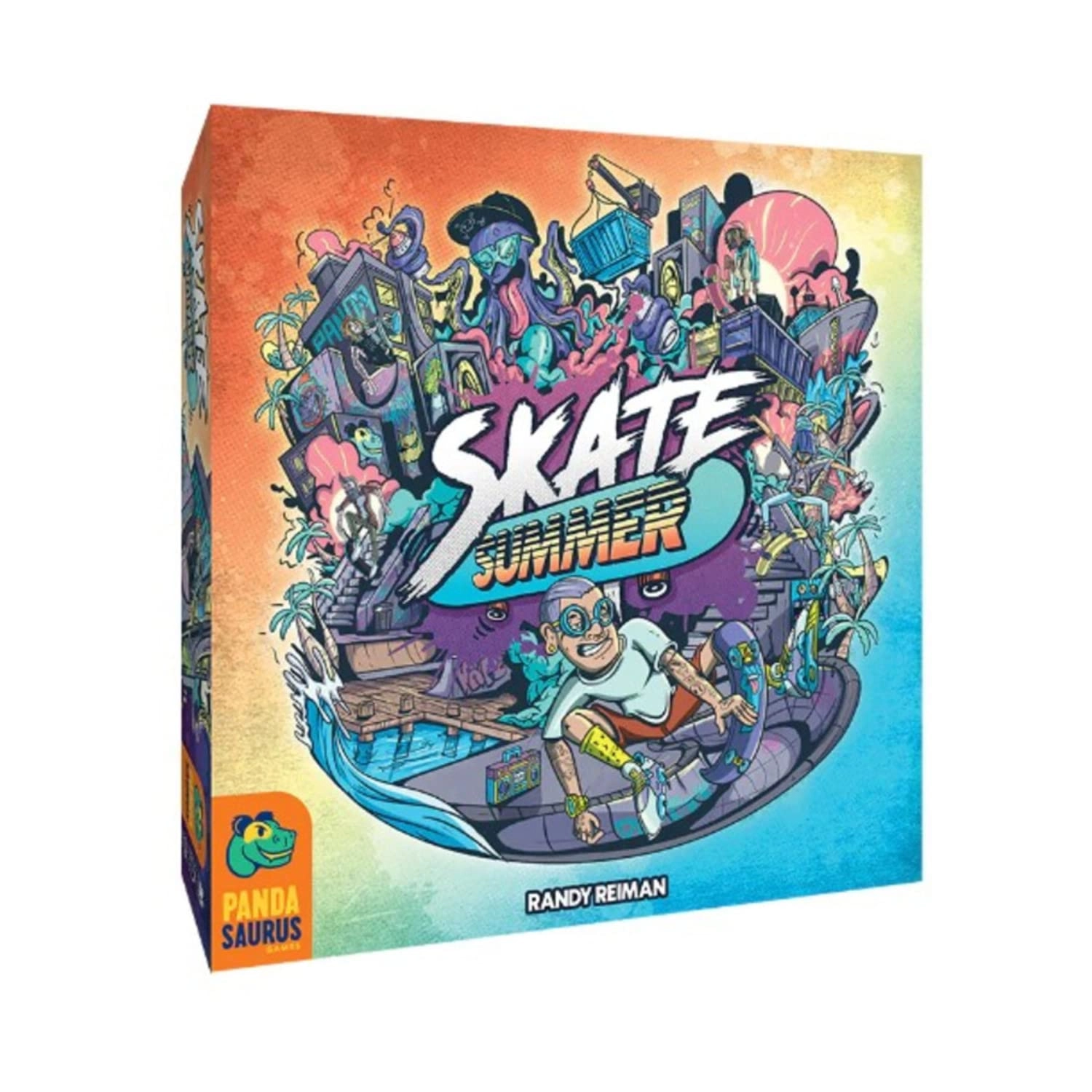 Pandasaurus Games Skate Summer - Skateboard Themed Strategy Game