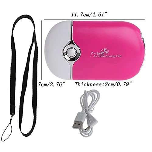 Mini Portable Hand Held Desk Air Conditioner - Black 400mA