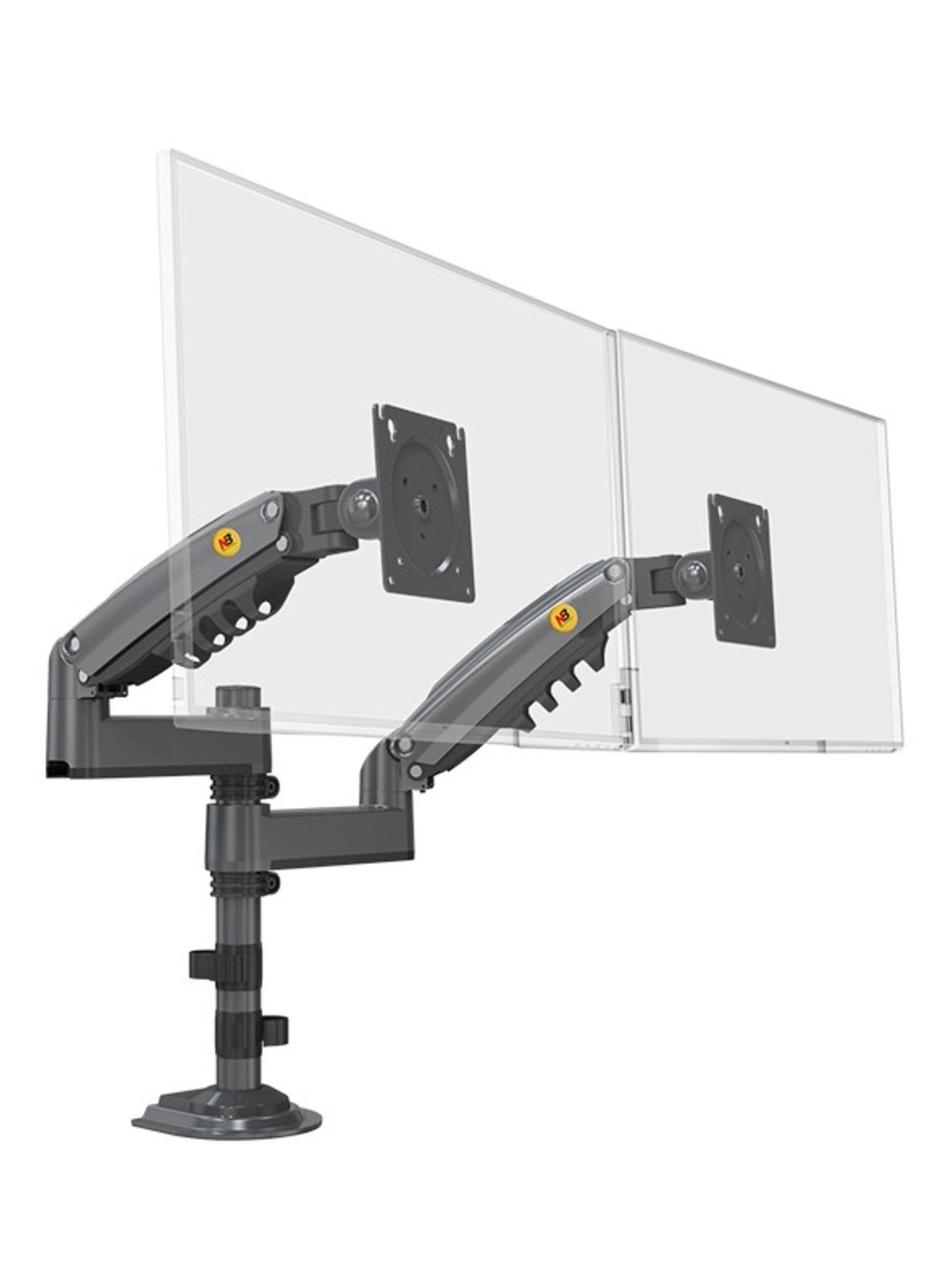 NB Ergonomic Dual Monitor Arm - 27 in 100x100mm