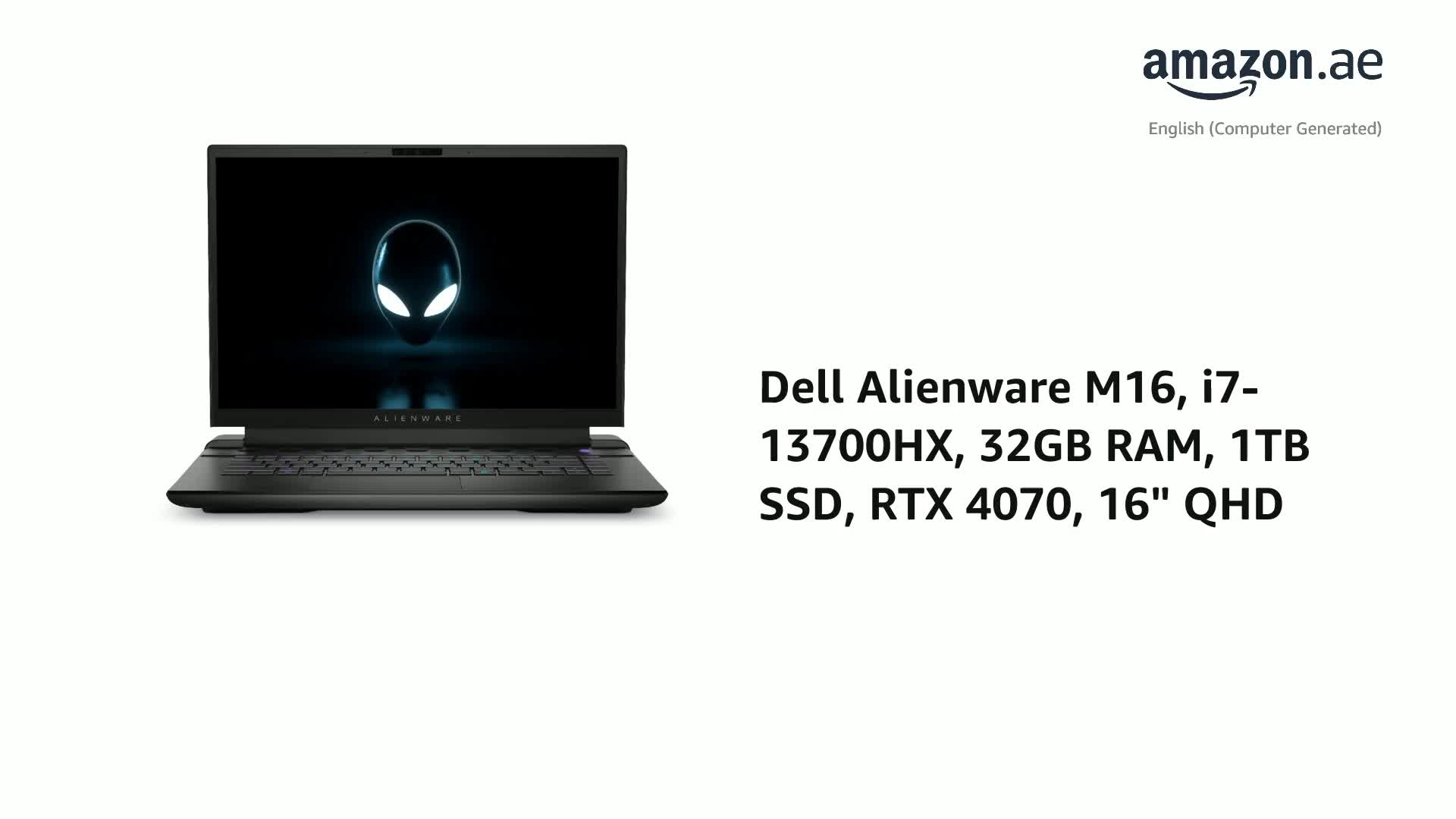 Alienware M16 - 16'' Core i7-13700HX 32GB 1TB SSD