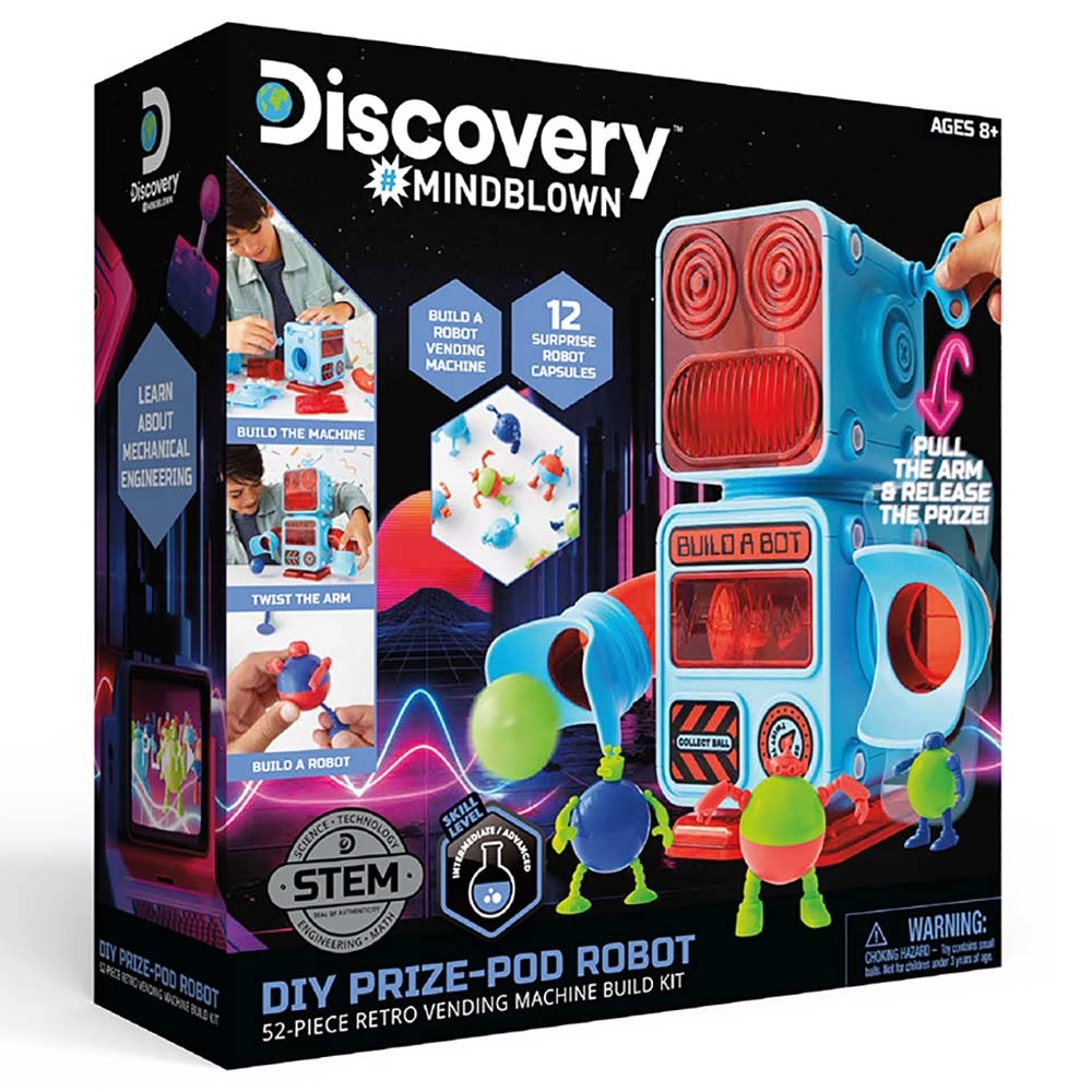 Mindblown Stem Diy Prize - Pod Robot Kit - 8 years+ 52 pieces