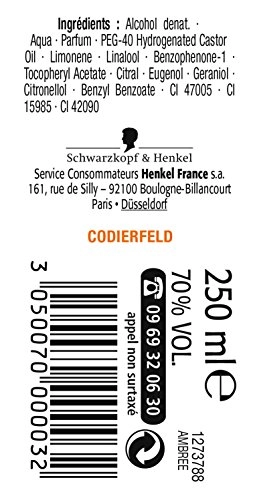 Eau de Cologne Ambrée Authentique - 250ml
