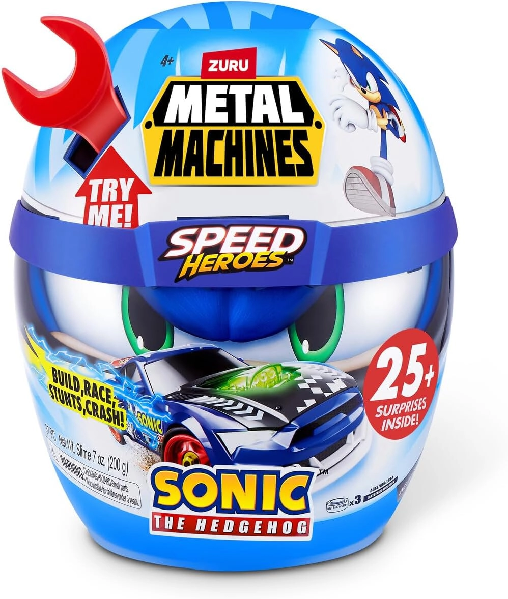ZURU Metal Machines Speed Hero Sonic Helmet - Surprise Car Bundle
