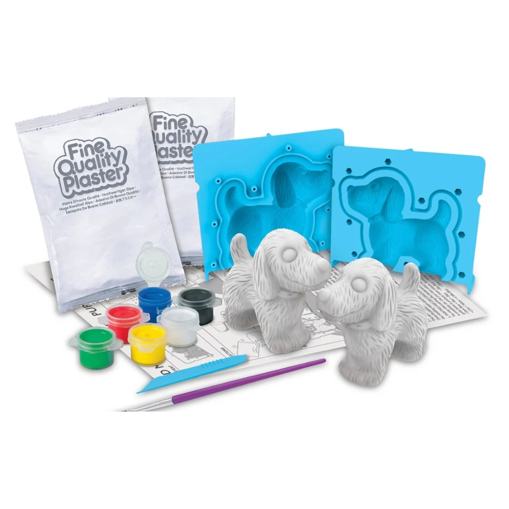 Mould & Paint Puppy Dogs Kit - Suitable for 5 years All Materials Included