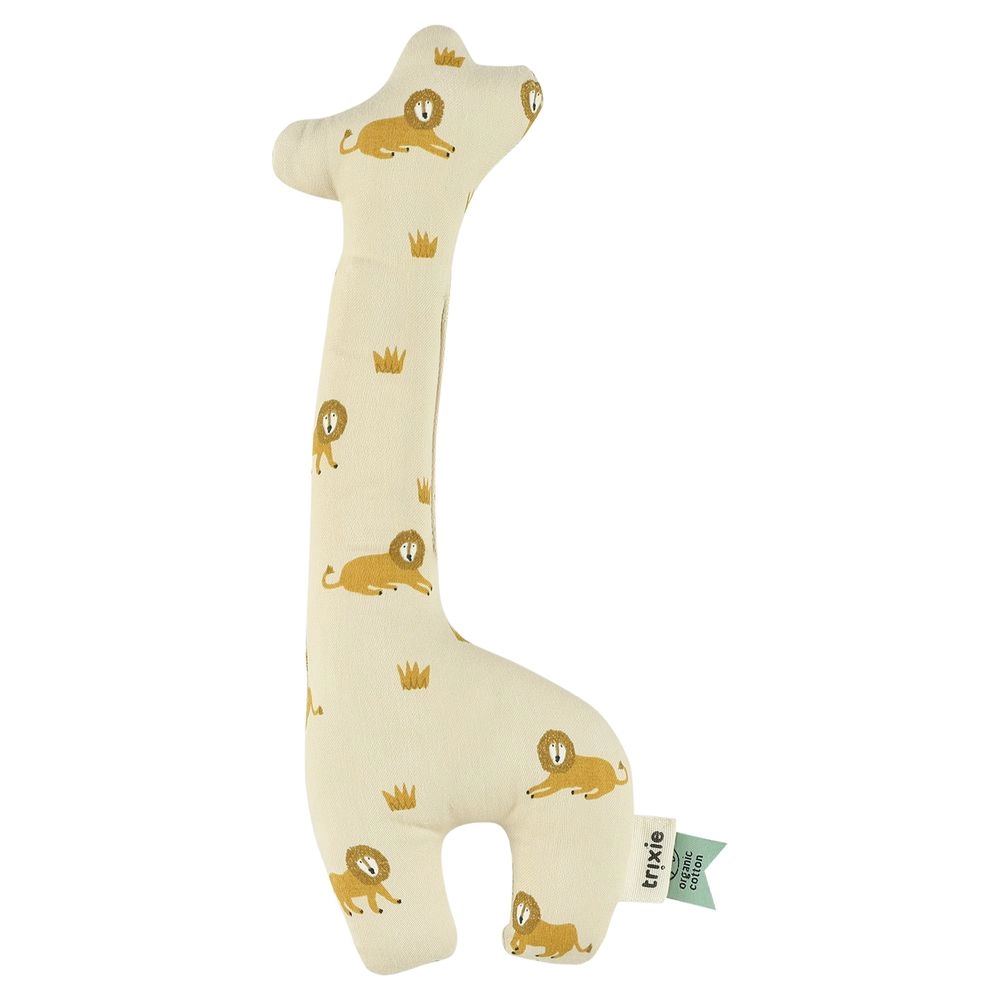TRIXIE Rattle Giraffe - Suitable for 0 month & above 100% organic cotton