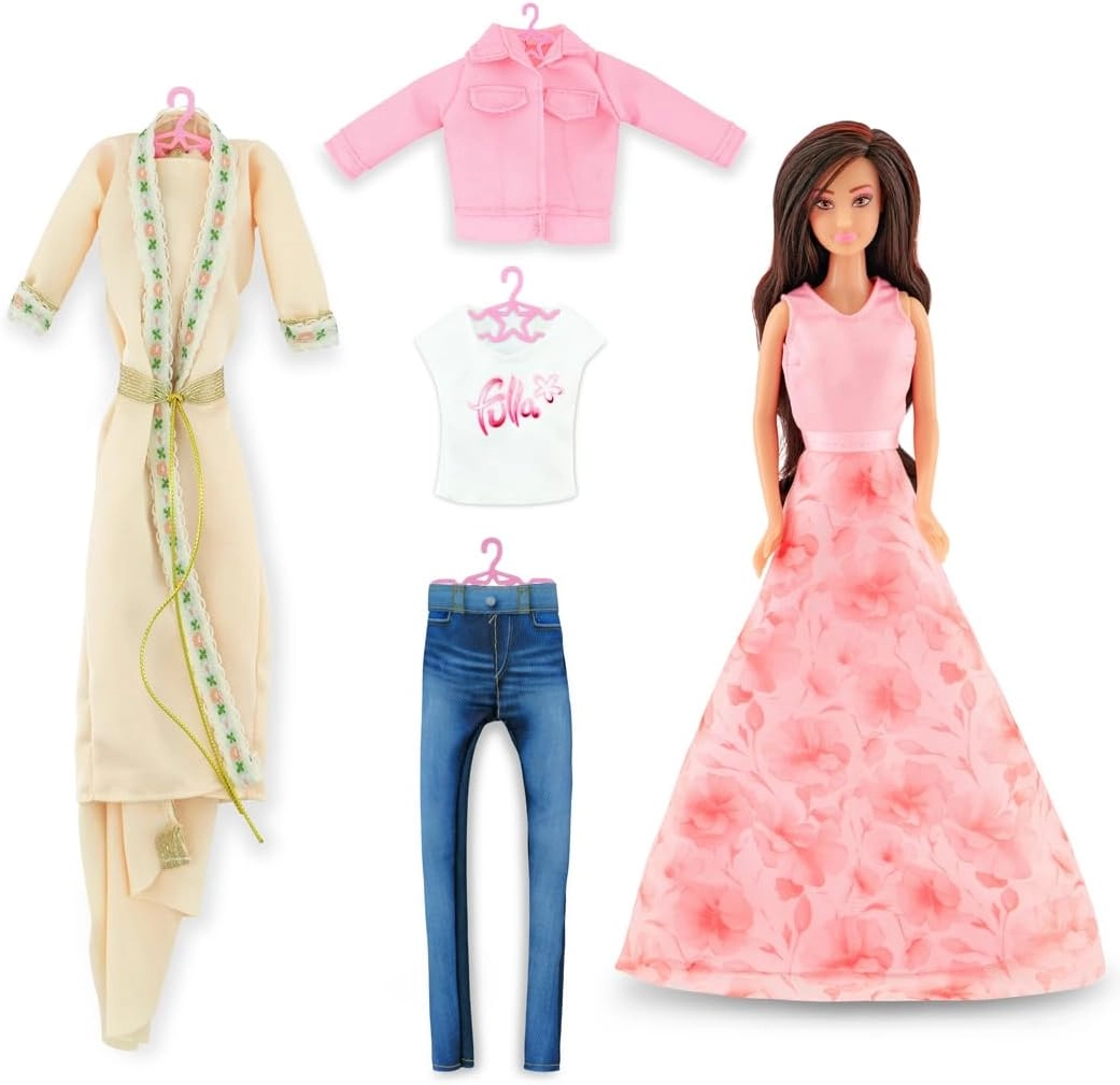 Doll with Dress-Up Closet - Girl Pink Ages 3+