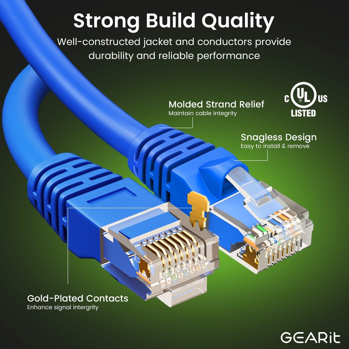 Cat6 Ethernet Cable - 6 ft Pack