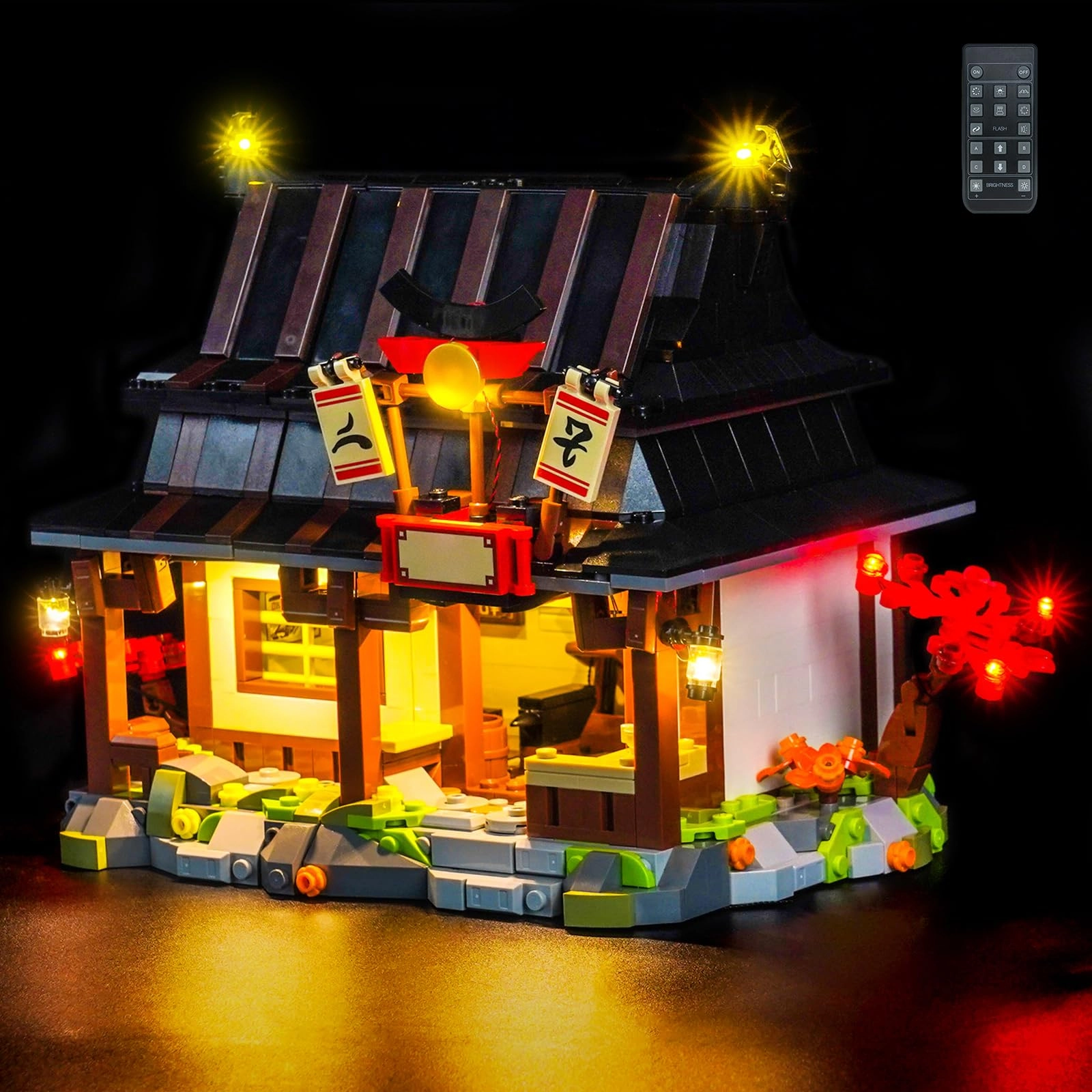 LocoLee Light kit Compatible with Lego 71858 Four Weapons Blacksmith - RC Version