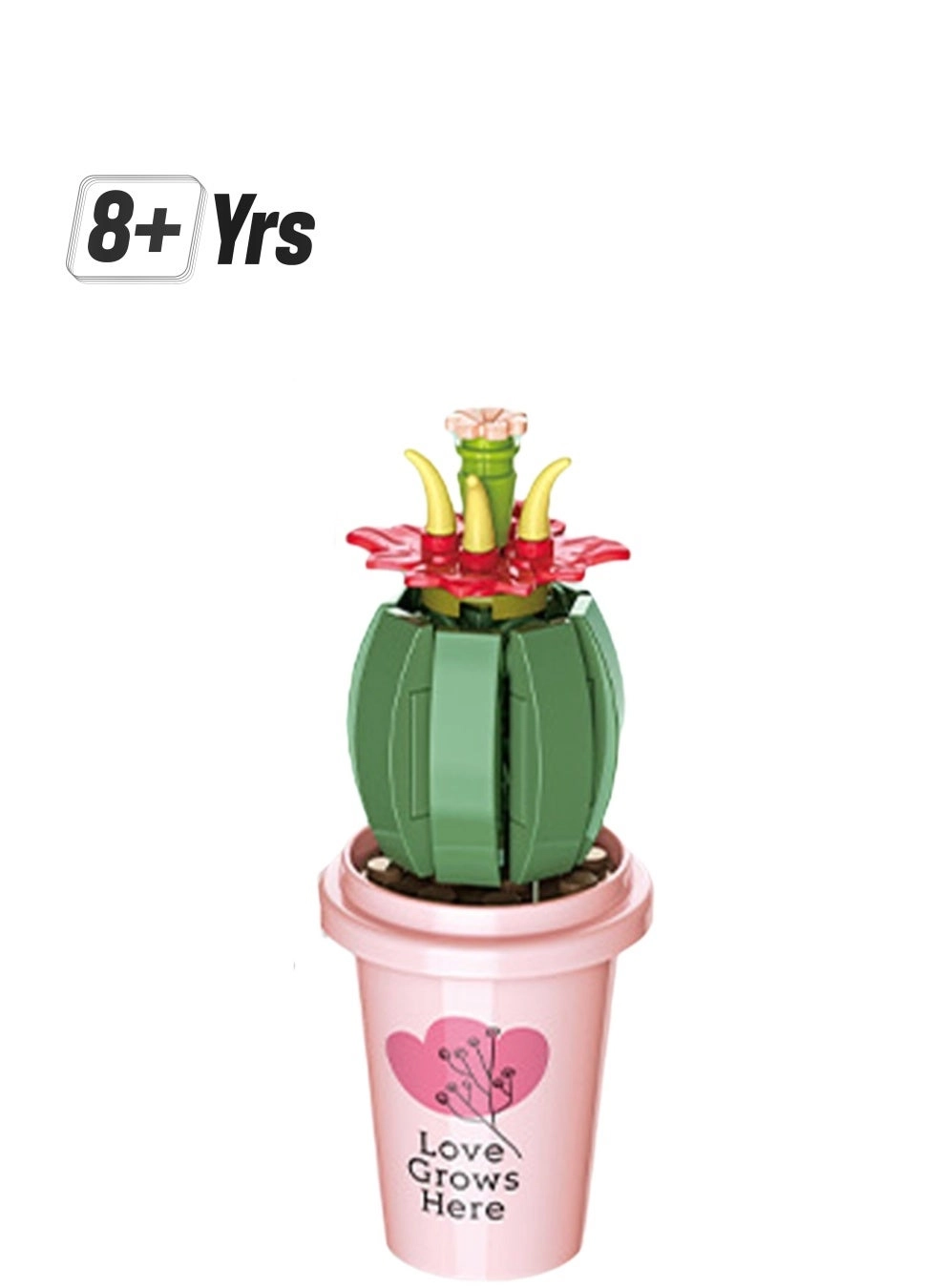 Generic Cactus Milk Tea Cup Potted Bouquet Model