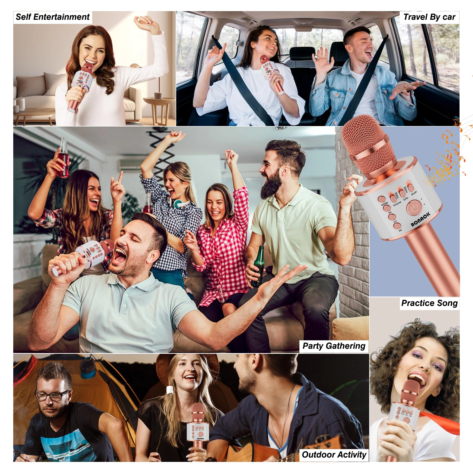 Q37 Wireless+3.5mm-Mini-Jack+USB Microphone