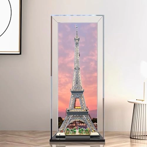 Acrylic Display Box for LEGO 10307 Eiffel Tower Kit - 3mm Fully Transparent