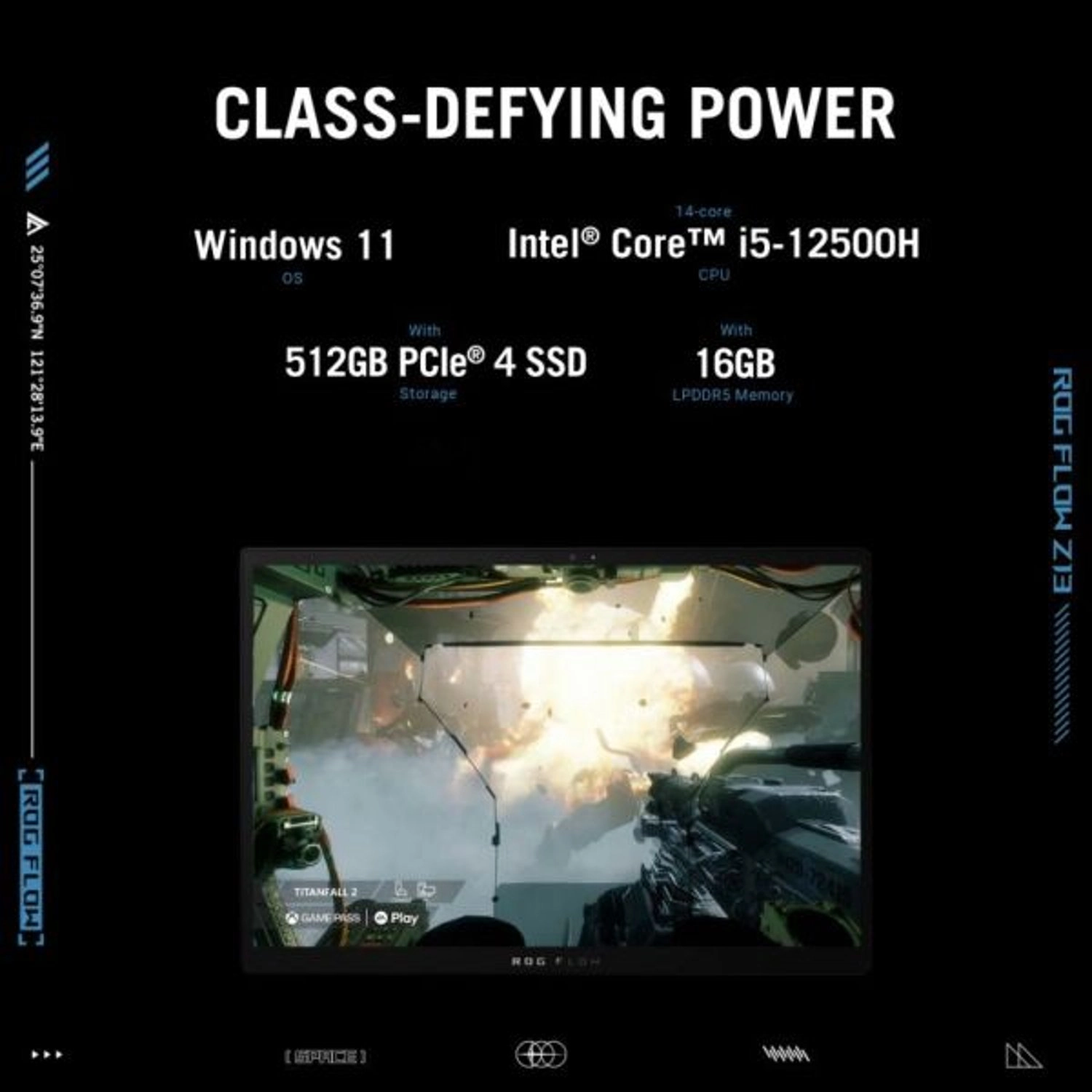 ROG Flow Z13 GZ301ZA-LD109W - 13.4'' i5-12500H 16GB DDR5 512GB SSD