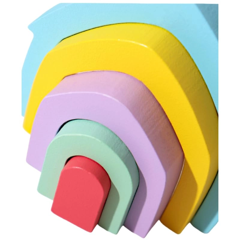 Wooden Rainbow Geometric Puzzle - 18 months - 3 years