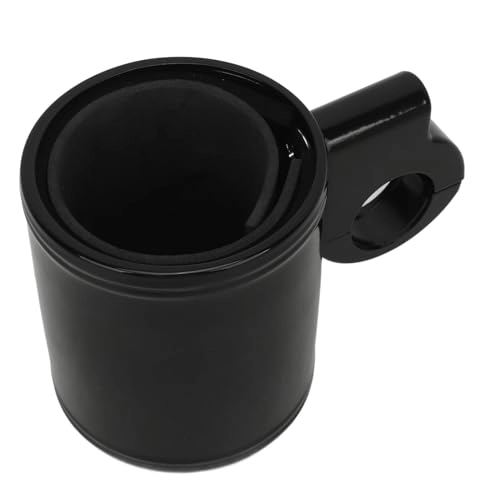 Motorcycle Handlebar Cup Holder - Aluminium Alloy Insulated Fits 7/8in to 1 1/4in