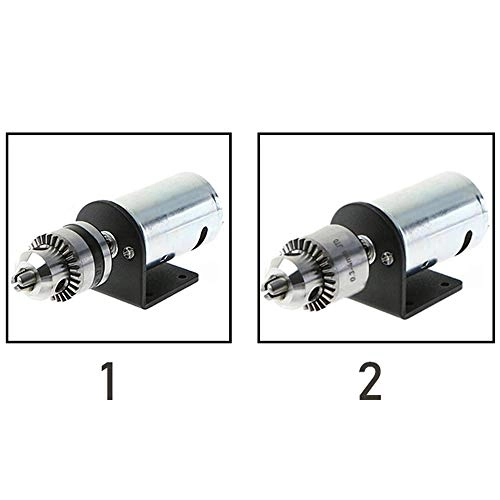 555 Motor - DC 12V-36V 75W + Drill Chuck - Miniature + Mounting Bracket