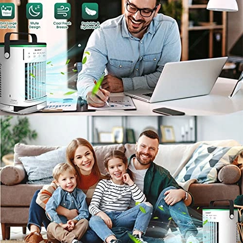 Portable Air Conditioner - 700ml 7-color LED 2H/4H Timer