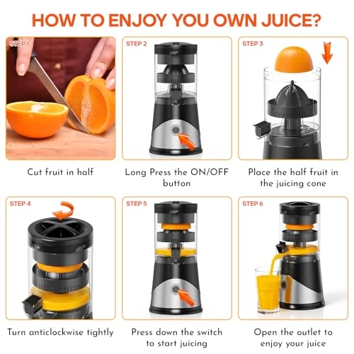Electric Citrus Juicer - 70 watts 350 Milliliters