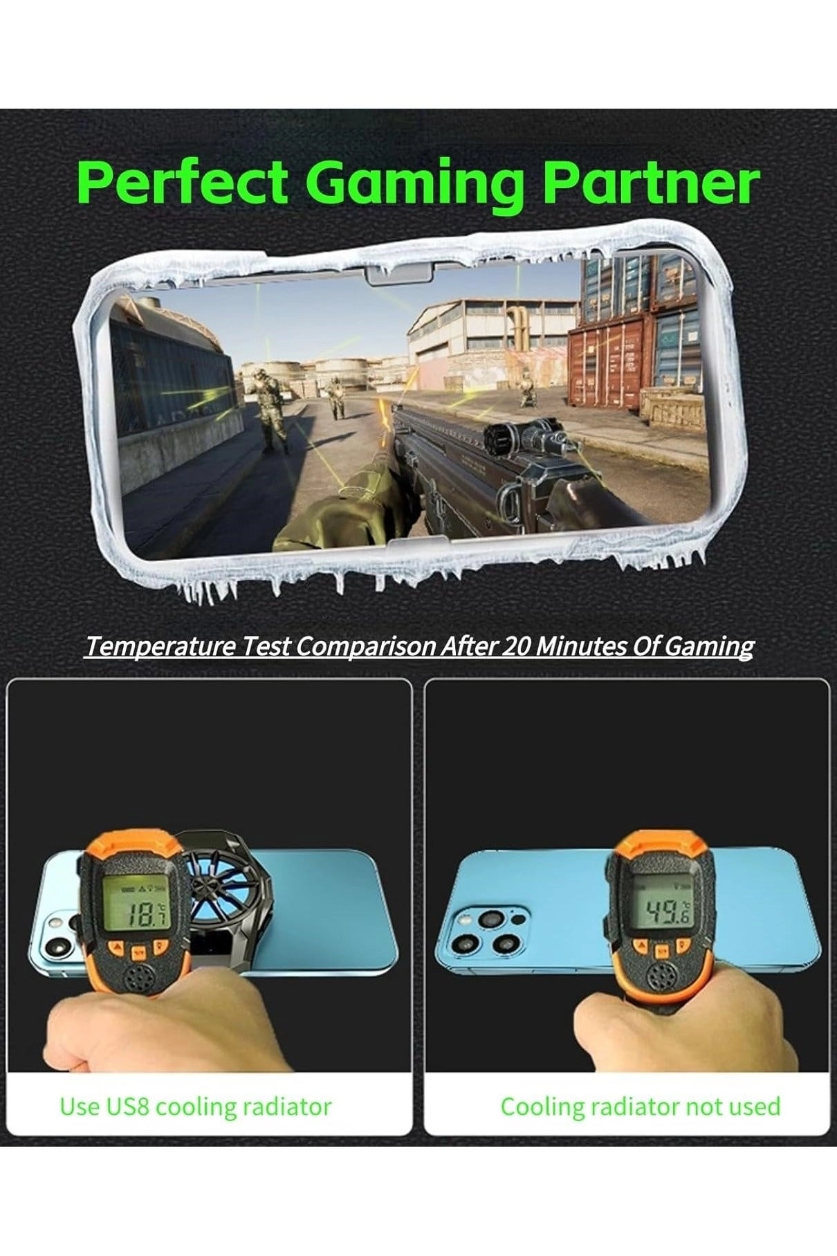 Cell Phone Cooling Fan - Portable USB Cooler