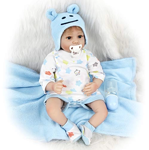 Reborn Baby Doll - 22 Inches / 55 cm Silicone Ages 3+
