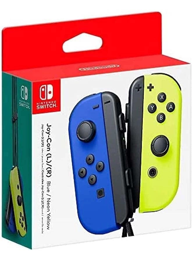 Nintendo Switch Joy Con Controller Pair Neon Blue/Yellow