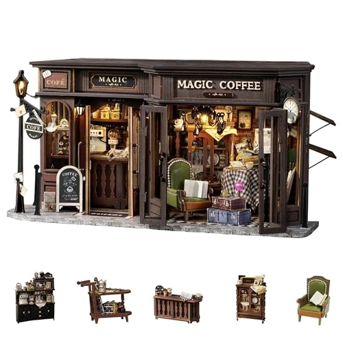 DIY Miniature House Kit - Vintage Coffee Shop