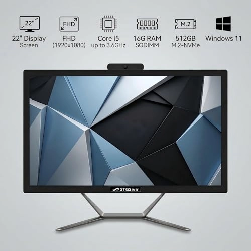 All in One Desktop Computer - 16GB 22inch Intel Core i5