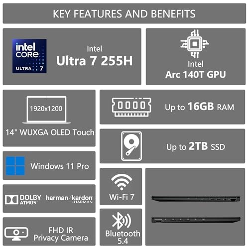 Zenbook 14 UX3405CA-U7512 - 14'' Core Ultra 7-255H 16GB DDR5 512GB SSD