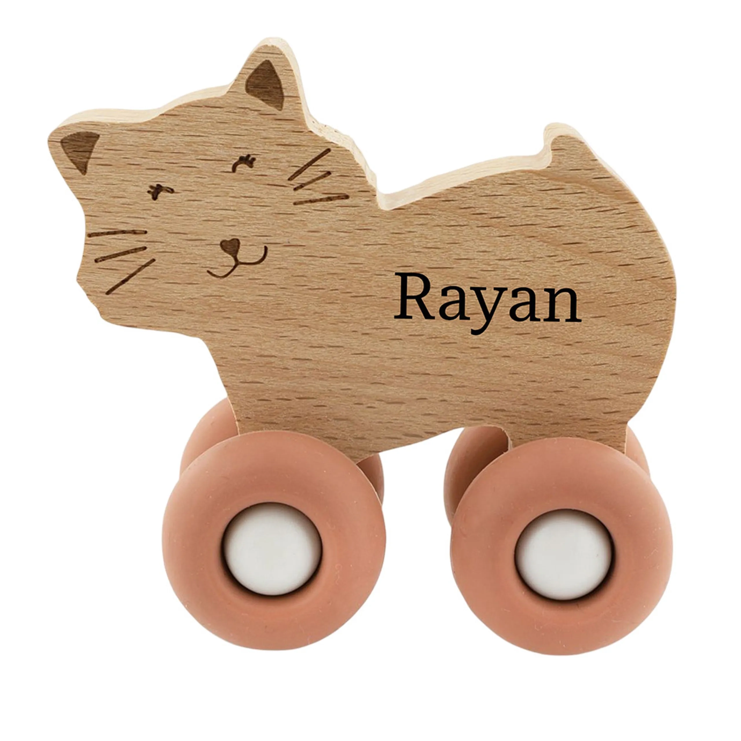 TRIXIE Wooden Pull Along Toy - Mrs. Cat