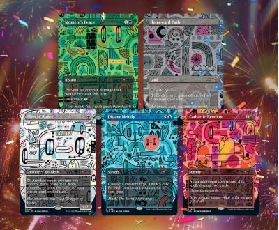 Magic TCG Magic: The Gathering Secret Lair: Gift Wrapped Non-Foil Edition - 5pcs