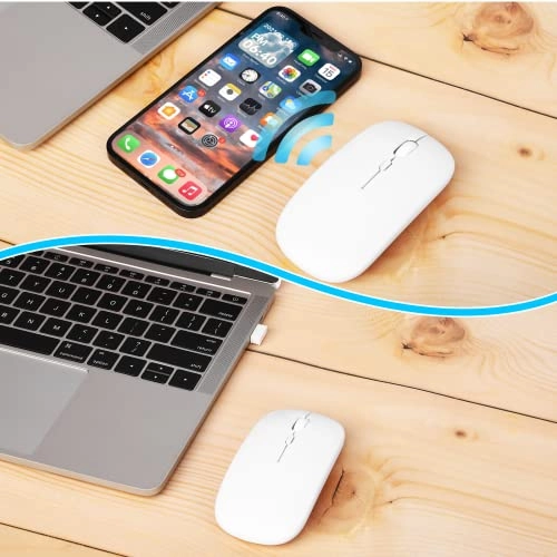 2.4GHz Rechargeable Wireless LED Mouse - Bluetooth