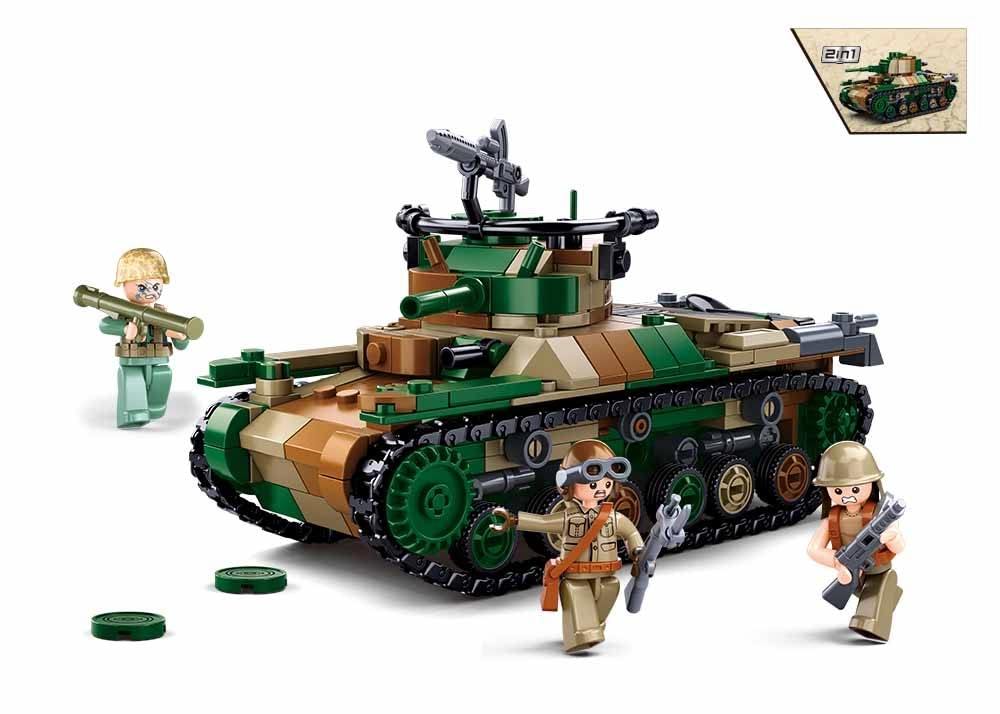 Sluban Wii-Type 97 Medium Tank - 563 pcs