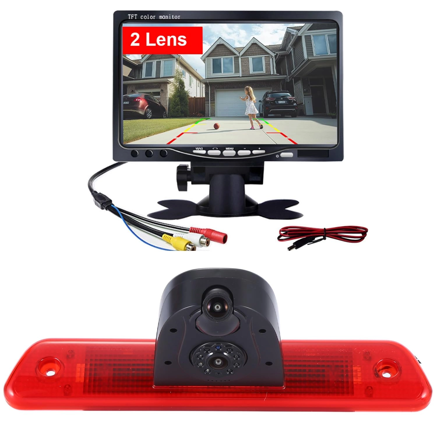 hongtawolo TFT LCD Monitor + Reversing Camera - Night vision 1280 x 720