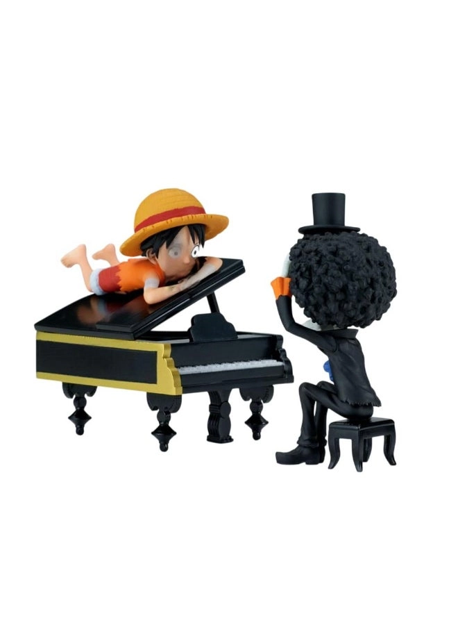 Monkey D.Luffy & Brook - One Piece World Collectable Log Stories - 8cm (8 cm) (BP29640P)