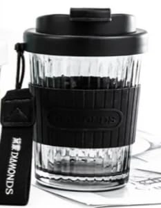 Fruit Juice Milk Glass Tumbler - 2 pcs - 370 ml