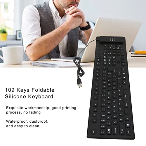 Foldable Silicone Keyboard - Wired