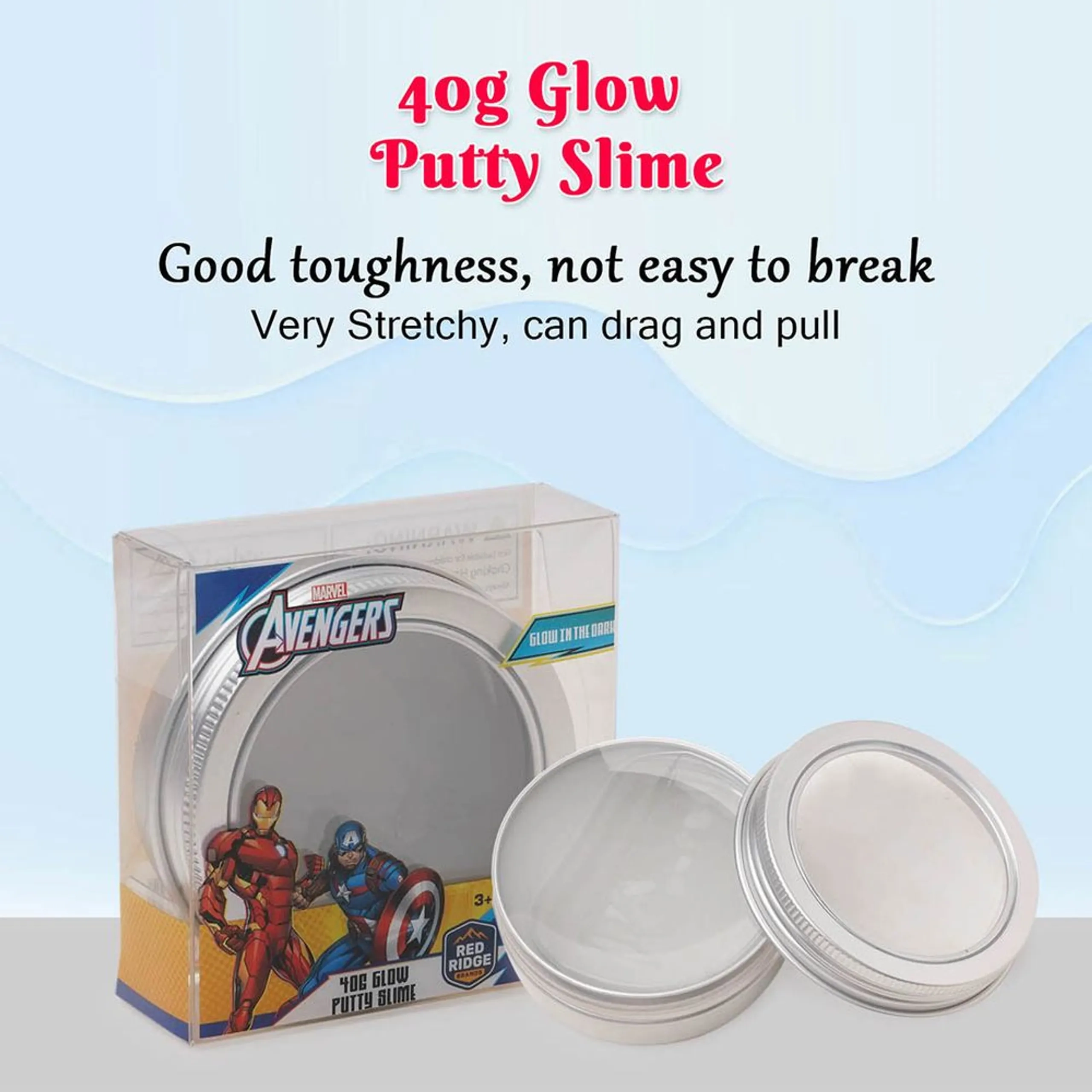 Marvel Avengers Glow Putty Slime - 3+ years